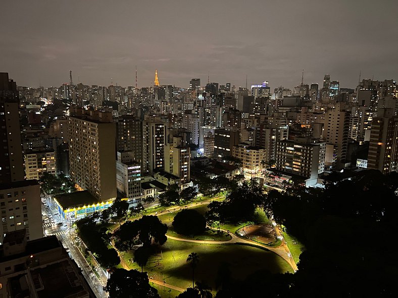 SSampa Consolação - Andar Alto, Vista p/ Parque Augusta, Wif