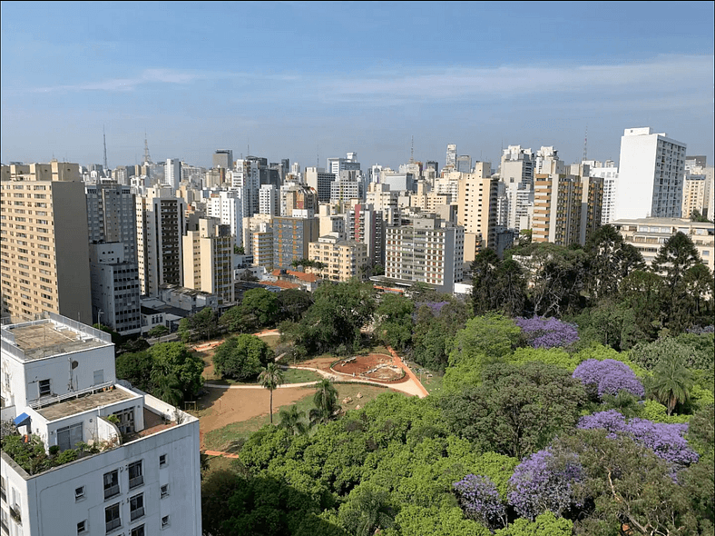 SSampa Consolação - Andar Alto, Vista p/ Parque Augusta, Wif